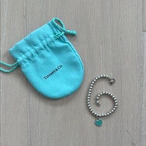 Tiffany & Co. Return To Tiffany Heart Tag Bead Bracelet in Silver